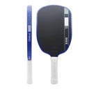 Racchetta da pickleball in carbonio 41,9 x 19,1 cm Nucleo 16 mm Telaio cinetico e assorbimento degli urti Nera con bordo blu scuro Per allenamento 1