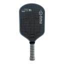 Racchetta da pickleball in carbonio 41,9 x 19,1 cm Spessore 16 mm Nucleo in polimero a nido d'ape Superficie testurizzata Nera con bordo grigio 1