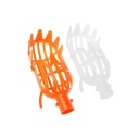 Raccoglitore di frutta con cestino in plastica e bordo seghettato Supporto per l'innesto su asta Dimensioni 20 x 10,5 cm Raccolta di frutta 3