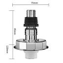 Raccord de drain de sol pour machine à laver, droit, chromé, adaptateur universel de tuyau pour lave-vaisselle et broyeur à déchets, évacuation gravitaire 4