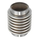 Raccord flexible d'échappement 38 x 45 x 70 mm Soufflet d'échappement Acier inoxydable résistant Argenté Amortissement des vibrations Universel 1