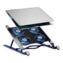 Răcitor pentru laptop de 13 până la 17,3 inci cu 4 ventilatoare, suport de răcire pliabil și suport portabil ajustabil pentru laptop, negru 4