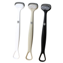 Raclette à langue double face 16 x 3 cm Nettoyeur de langue hygiénique avec deux types de surface et œillet Outil ergonomique pour l'hygiène 1