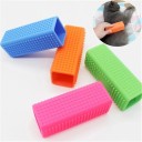 Raclette à poils en silicone Brosse de massage pour le toilettage des animaux Brosse en silicone pour chiens et chats 1