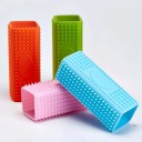 Raclette à poils en silicone Brosse de massage pour le toilettage des animaux Brosse en silicone pour chiens et chats 2