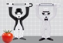 Raclette de cuisine en forme de bonhomme 1