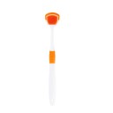Raclette en silicone double face pour langue 18 cm Brosse à langue 2 en 1 Picots petits et grands Nettoyeur de langue pour éliminer 8