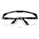 Radbrille gegen Wind und Regen Verstellbare Bügellänge 139–150 mm Kunststoffausführung Breite 150 mm Höhe 55 mm 2