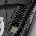 Radiador de alumínio para placa gráfica e processador para PC de secretária e PS5 com 3 almofadas de silicone, 4 parafusos e chave de fendas, kit de refrigeração 5