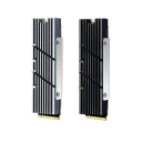 Radiador de alumínio para placa gráfica e processador para PC de secretária e PS5 com 3 almofadas de silicone, 4 parafusos e chave de fendas 1