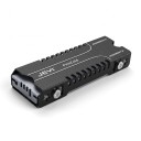 Radiador para M.2 SSD 78 x 23 x 10 mm para discos 2280 NVMe e NGFF com aletas e condutividade térmica de 237 W/mK em cinza e preto 3