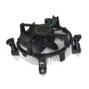 Radiateur CPU avec dissipateur en aluminium et ventilateur 3,5" 4 broches PWM pour Intel Core i3 i5 i7 Socket 1150 1155 1156 Ordinateurs de bureau 1