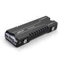 Radiateur pour M.2 SSD 78 x 23 x 10 mm pour disques 2280 NVMe et NGFF avec ailettes et conductivité thermique de 237 W/mK en finition gris-noir 3