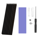 Radiateur SSD pour ordinateur de bureau 7 x 2,2 cm avec pad en silicone thermique Épaisseur 0,3 cm Refroidissement passif pour disques M.2 4