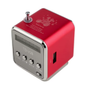 Rádio FM Digital Portátil com Reproduzidor e Ecrã LCD 3W Leitor MP3 Cartão TF USB Recarregável 600mAh 3