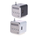 Radio FM Digitale Portatile con Altoparlante e Display LCD 3W Lettore MP3 Scheda TF USB Mini Ricevitore Radio Ricaricabile 600mAh Audio LED Slot 32GB 3