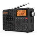 Radio portatile digitale 7,8 x 3,6 x 15 cm FM LW SW e MW con Bluetooth e MP3 da scheda TF con sveglia e ricarica USB-C in colore nero 1