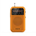 Radio tascabile 12,5 x 2,8 x 7,2 cm in stile retro con 4 bande FM1 FM2 MW e SW con elaborazione del segnale DSP e antenna telescopica 8