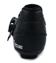 Radschuhe für Männer und Frauen Carbonfaser-Sohle Klettverschluss und Schnalle Perforierte Spitze Schwarz-weißes Design 6