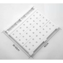 Raft alb ajustabil pentru raft 38–60 x 42 cm Plăci detașabile Raft lat și suport pentru haine Montaj prin presiune fără găurire 2