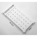 Raft alb ajustabil pentru raft 46–75 x 24 cm Plăci detașabile Organizator multifuncțional pentru dulap Suport fără găurire Suprafață de depozitare 2