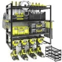 Raft de depozitare cu patru etaje pentru unelte cu 20 de găuri pentru șurubelnițe și 7 pentru clești 40 x 20 x 31 cm 1