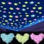 Ragasztó fénylő csillagok a falon 100 db 1