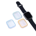 Rahmenhülle für Apple Watch 44 mm leuchtender lumineszierender Stoßfänger aus robustem PC für iWatch Series 4 5 6 SE Gehäuseabdeckung 6