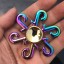 Rainbow fidget spinner metal A2222 4