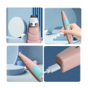 Rakapparat 4,5x20 cm laddningsbar hårtrimmer för hundar, katter och kaniner, hår- och tassvård, husdjur, USB 110-240 V, hårtrimmer med borste 3