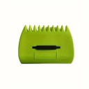 Rake de jardim manual para limpeza de folhas e detritos 33×24,8 cm área de trabalho larga em plástico para relvado, jardim e canteiros 2