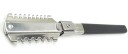 Rakhyvelkam med utbytbar blad metallutförande svart handtag för tunnande av hår och styling 4