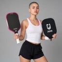 Rakieta do pickleballa z włókna węglowego z pokrowcem 42 x 19 x 1,6 cm Formowana cieplnie Grubość 16 mm Dla siły i rotacji 7