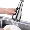 Rallonge de robinet de cuisine pivotante à 360° avec 3 modes de jet d'eau, aérateur avec filtre en plastique, adaptateur universel pour robinet de lavabo 5