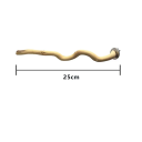 Ramă de lemn pentru cușca de păsări 25 cm Mânere naturale cu șurub Montare stabilă Potrivit pentru papagali, ondulați, coreli, păsări decorative 2
