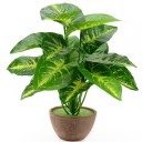 Ramagem artificial de folhas de palmeira C607 4