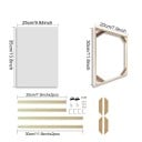 Rame din lemn natural pentru fotografii 20 x 30 cm Rame pentru pânză 35 x 25 cm Rame suspendate pentru fotografii, tablouri DIY, montaj decorativ 2