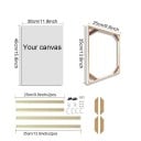 Rame din lemn natural pentru fotografii 25 x 35 cm Rame pentru pânză 30 x 40 cm Rame suspendate pentru fotografii, tablouri DIY, montaj, decorațiuni 2