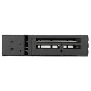 Rámeček na pevné disky Hot-swap 6 Gb/s 6 pozic pro 2,5palcové SATA HDD i SSD Kovové tělo s ventilátorem Černý Do pozice 5,25 palce v PC 3