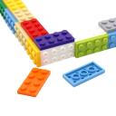 Ramek na zdjęcia Lego prostokątny 10,2 x 15,2 cm plastikowy kolorowy ramek na zdjęcia dekoracyjny dodatek do mieszkania 2