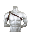 Ramenní pouzdro na meč a katanu Nastavitelné popruhy s přezkami Obvod hrudníku 70 až 120 cm Velikost S až XXL PU kůže Na LARP i cosplay 3