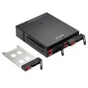 Ramequin pour disques durs Hot-swap 6 Gb/s 6 emplacements pour HDD et SSD SATA de 2,5 pouces pour emplacement de 5,25 pouces 5
