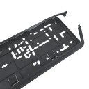 Ramezzo nero universale per targa europea 52,7x13 cm Supporto targa impermeabile con montaggio Accessori per auto e rimorchi 2