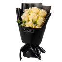 Ramo de 9 rosas de jabón 28 x 17 cm Conjunto de rosas aromáticas de lujo en caja de regalo Decoración elegante y regalo romántico original para mujeres 4