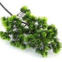Ramo de pinheiro artificial 42 cm Folhagem verde Planta falsa Acessório decorativo Bonsai Decoração de casa Arranjos de casamento Decoração floral 4