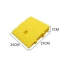 Rampă de acces PVC 27×25×7 cm cu suprafață antiderapantă pentru praguri înalte și căi de acces pentru mașini și cărucioare 3