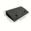 Rampa de acesso em PVC 50×27×8 cm com faixa antideslizante para ultrapassar altos degraus e irregularidades para automóveis, reboques 3