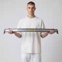 Rampă LED luminoasă curbată 1020 W 52 inci Lungime 129,8 cm IP68 Lumină albă rece 6500 K Corp negru Cu cablaj 3