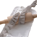 Ráncos hímzett szalag fodrokkal 2,5 cm x 2 m Poliészter nylon dekoratív csipke szalag ruhák, ruházati kiegészítők díszítésére 4