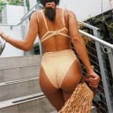 Randig bikini för kvinnor P302 2